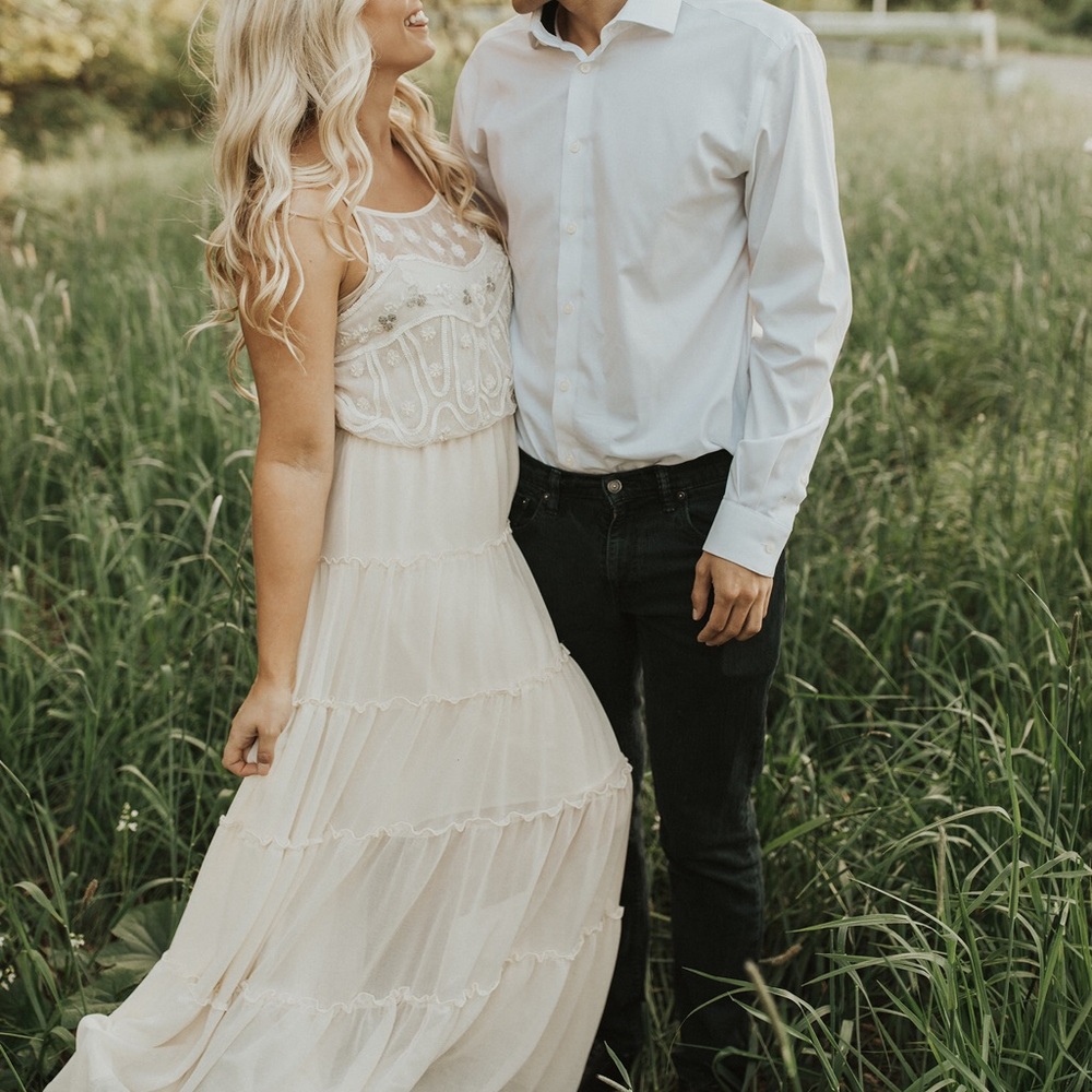 Free People Beaded Boho Dress
